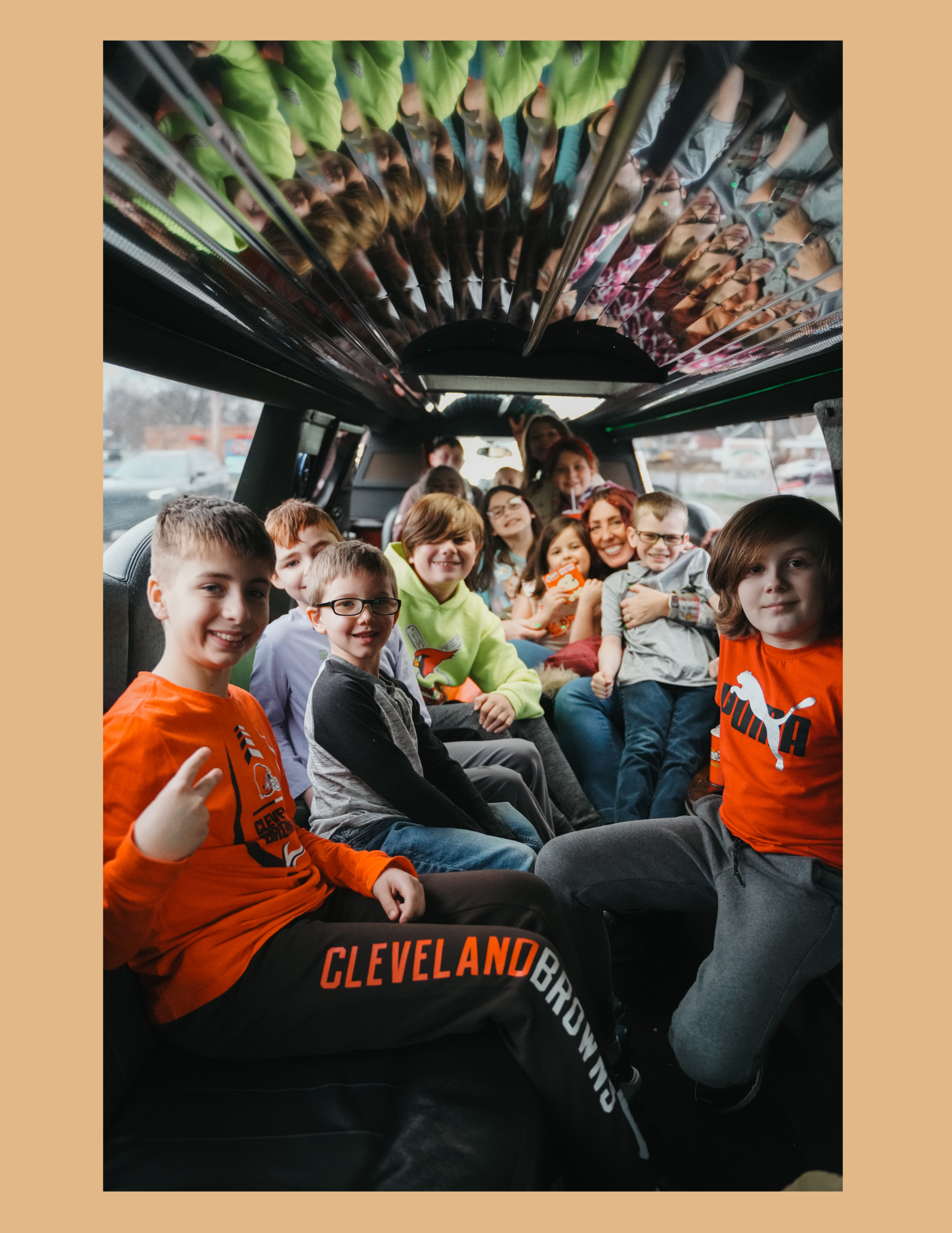 kids in limo