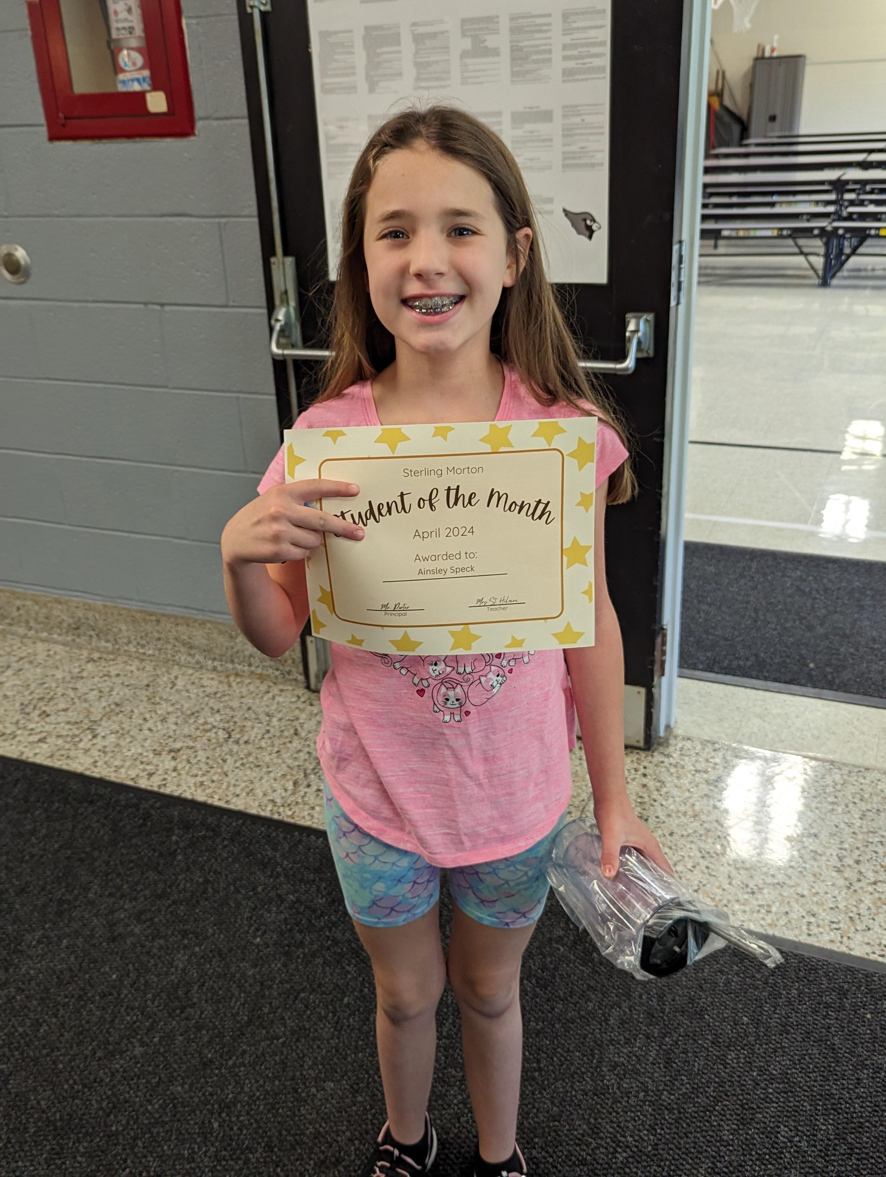 Girl student of the month